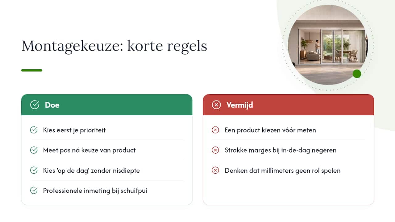 Waarom de meeste twijfel over montage eigenlijk overbodig is — overview diagram