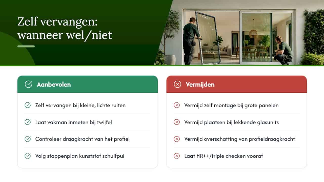 Kun je het glas van je schuifpui zelf vervangen? — overview diagram